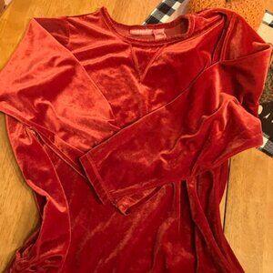 Red Velvety Woman Within Top